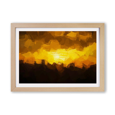 Sunset in Austria - Framed Print