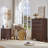 18" Farmhouse Night Stand,  Wood Nightstand with 3 Drawers, Bedside End Table with Storage and Roman Column, Bed Side Tables Cabinet for Bedroom, Living Room, and Closet-2137623084-2137623082