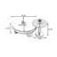 Table basse ronde blanche