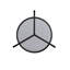 Table d'appoint ronde Cristo