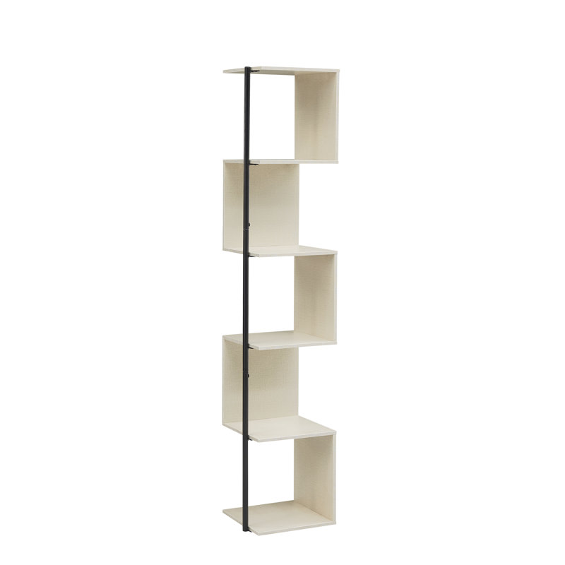 Seldovia 61.5"H Corner Bookcase, Off White