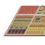 Tapis vert/bleu/rouge tissé à la machine-1477546144