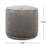 Shimon Cylinder Pouf,  Pewter Gray-202257343