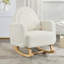Chaise berçante décorative avec coussin, confort ultime pour votre maison, velours en peluche