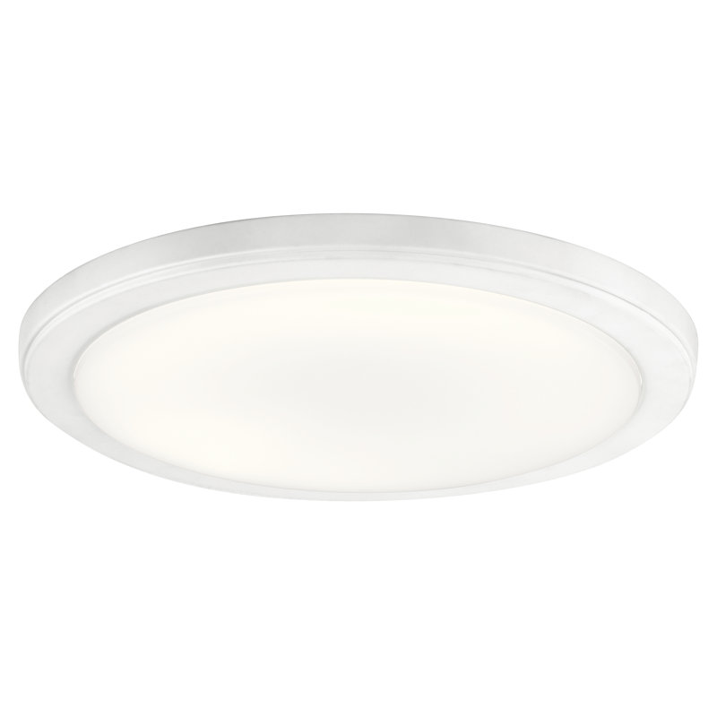 Pamelia LED Flush Mount, 3000K, White, 1" H x 13" W x 13" D