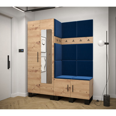 Adriane Hallway Set with Storage Bench and Shoe Storage