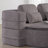 Boneless Convertible Sleeper Sofa Bed with Blanket, Instant Setup Floor Lounge for Bedroom,Studio & Living Room-114473857