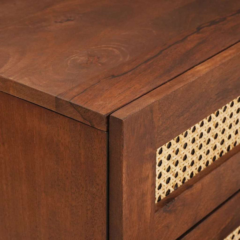 50cm W Solid Wood Bedside Table