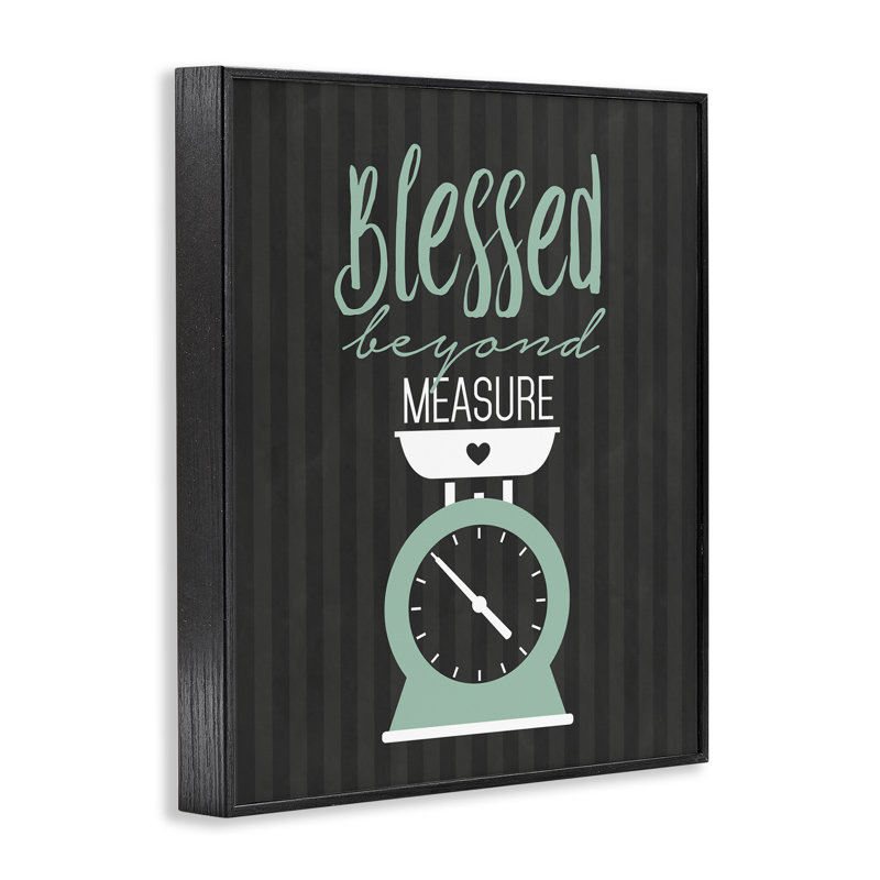 Giclée encadrée Blessed Beyond Mesure, H 30 po x l 24 po, Giclée encadrée noir minuit