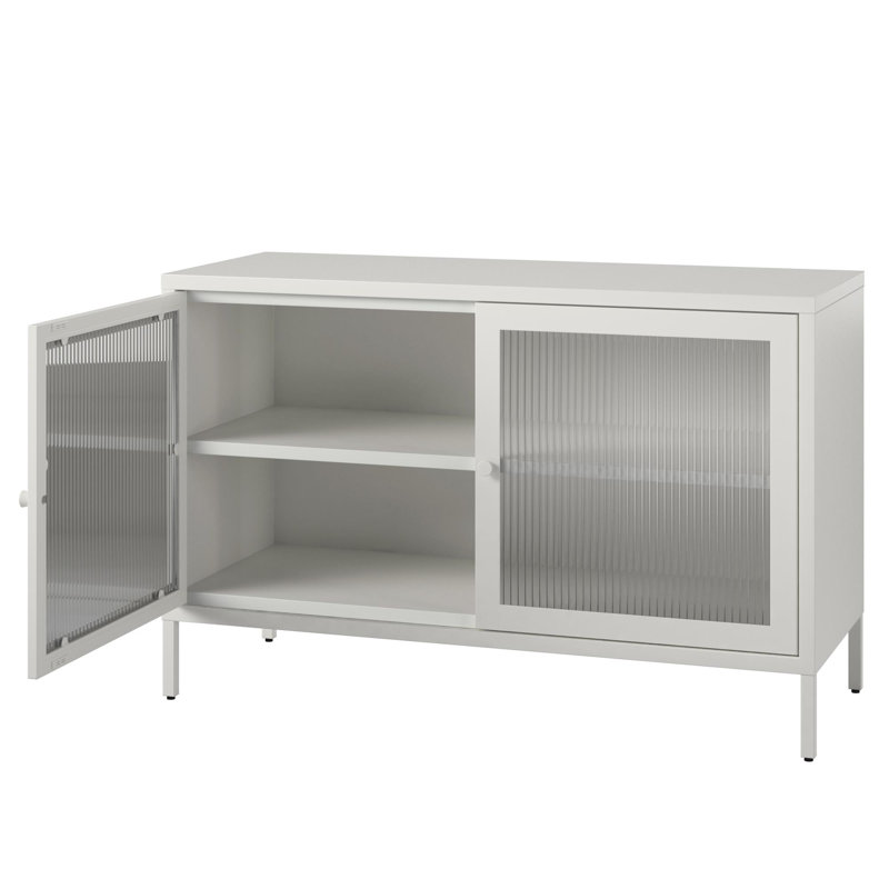 Anabelli Accent Cabinet, Soft White