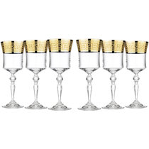 Ashland 10 oz. Crystal All Purpose Wine Glass (Set of 4) Rosdorf Park