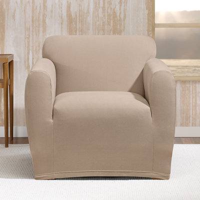 Stretch Morgan Box Cushion Armchair Slipcover
