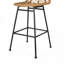 Extérieur (2 pièces) - Style, pieds inclinés, cadre en fer, assemblage requis (2) siège durable