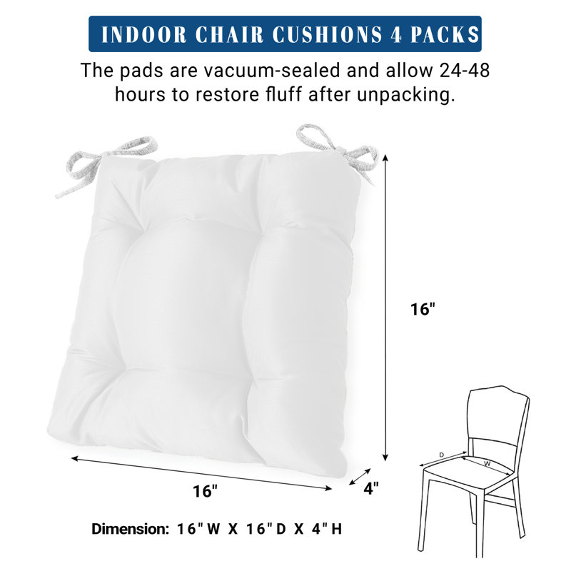 Coussin de siège d'intérieur, Blanc cassé