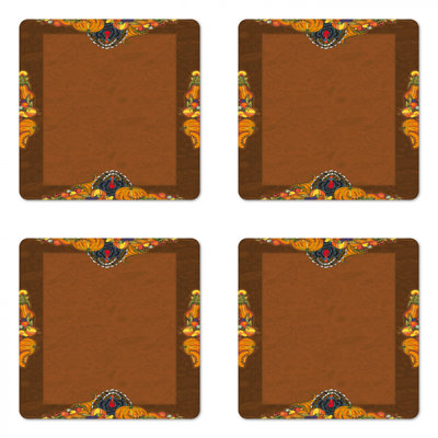 Square 4 Piece Coaster Set