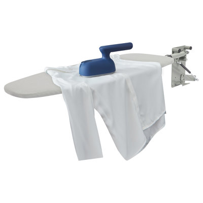 Metal Closet-Embedded Foldable Ironing Board