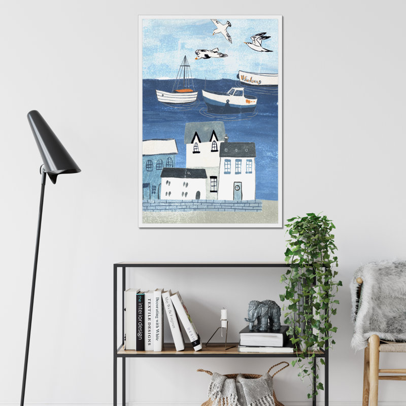 Sailors Rest I by Melissa Wang - Painting, 95cm H x 65cm W, White Framed Paper Print