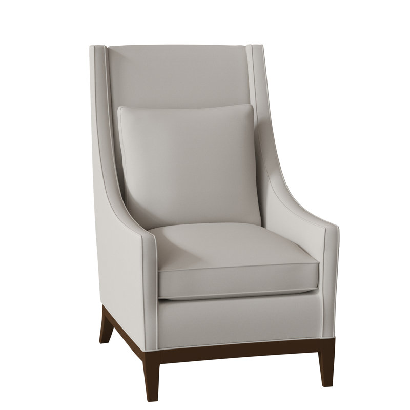 Eastside Wingback Chair, Burnished Brown, Frontier Charcoal
