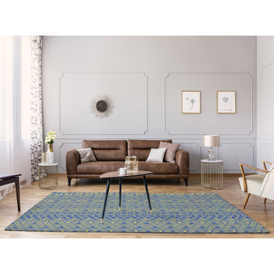 Chenille Geometric Indoor Rug