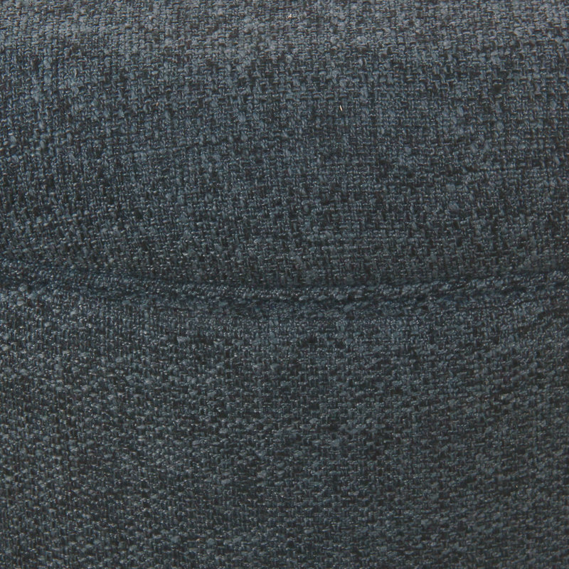 28" Wide Round Storage Ottoman, Navy