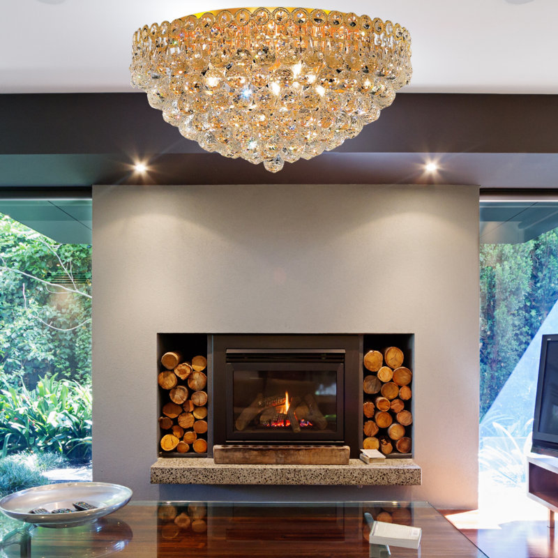 Zoila 9 - Light Dimmable Chandelier, Gold
