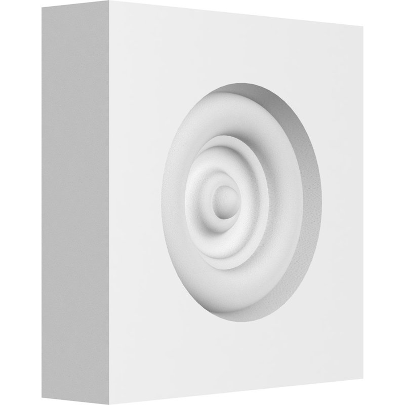 Rosette standard Sedgwick Bullseye avec bord carré, H 3 po x l 3 po x p 0,75 po