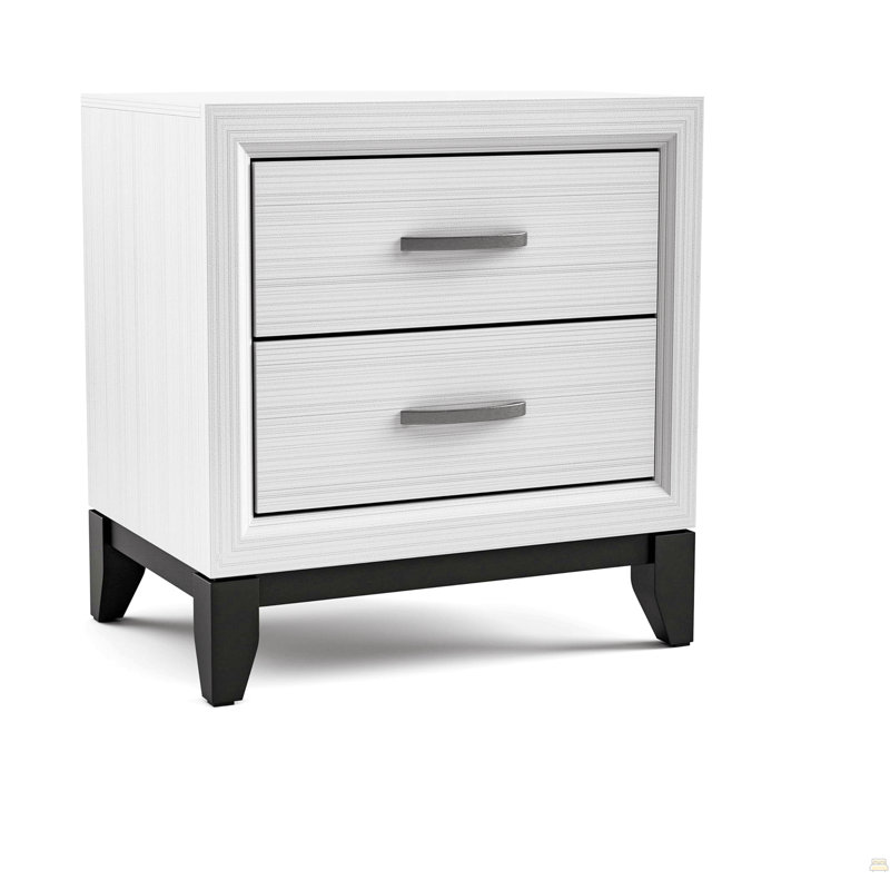 Table de chevet 1Pc, Blanc