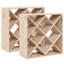 Solid Wood Open Shelving Wine Bottle Rack-705117400