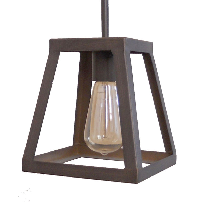 Luminaire suspendu carré à 1 lumière