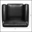 Élégante chaise de canapé à 1 place avec coussin amovible et élégante décoration cloutée argentée, confortable et durable-1050256998