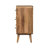 T-bar Ridged Chest, 3-Drawers, Light Brown