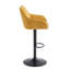 Swivel Upholstered Adjustable Height Bar Stool-581688008