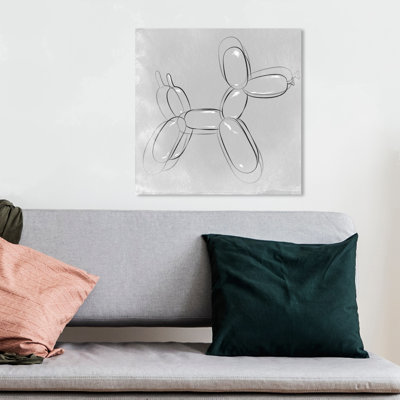« balloon dog minimal » par oliver gal, reproduction d’impression sur image