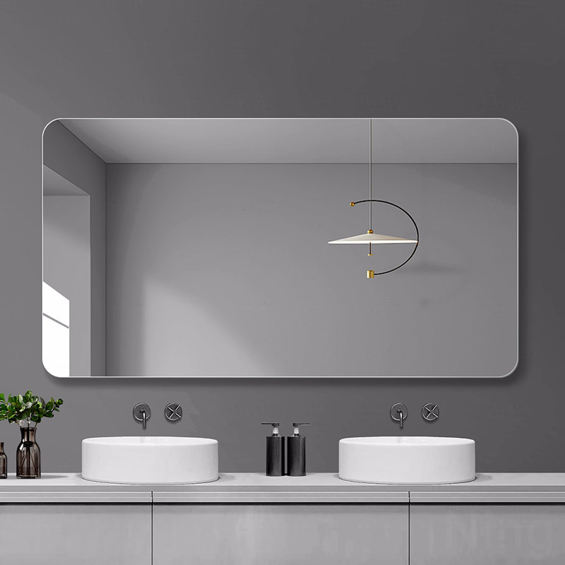 Miroir d'appoint de salle de bain, miroir mural pour salle de bain anti-buée