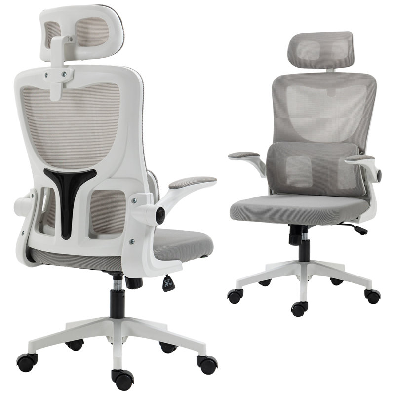 Chaise de travail en filet avec appui-tête