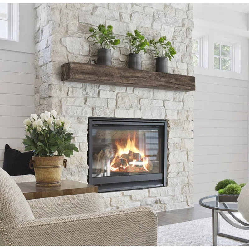 Inspiration New River Non-Combustible Mantel Shelf, 72", Wheat