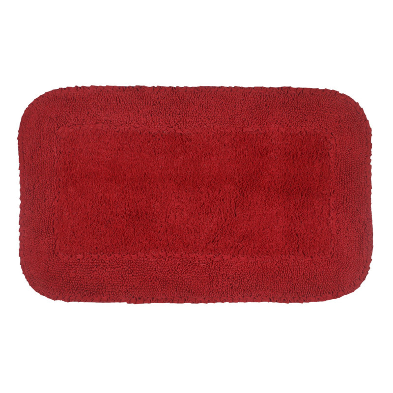 Maytham Bath Rug, Red, Rectangle - 21" W x 34" L