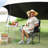 Folding Camping Chair with Side Table Drink Holder, Portable Folding Chair, Directors Chairs with Armrests, Comfortable Backrest for Sports Event, Makeup Artist, Craft Show, Fishing-1701814691-1701814712