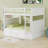 Wood Bunk Bed With Trundle, Guardrails-1380196305