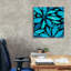 «Epic Graffiti» «Black and Blue 1» par Alonzo Saunders, art mural sur toile, 26 po x 26 po
