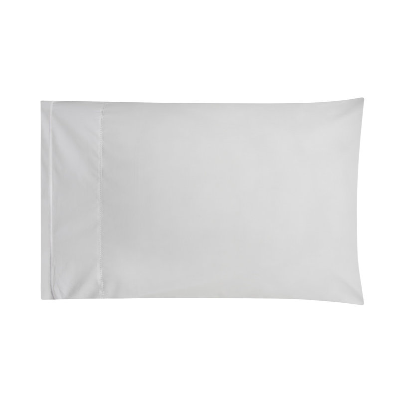Sierra 100% Egyptian cotton percale sheet set, white-white, King