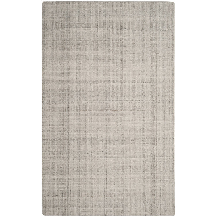 Mcentee Handmade Tufted Light Grey Area Rug