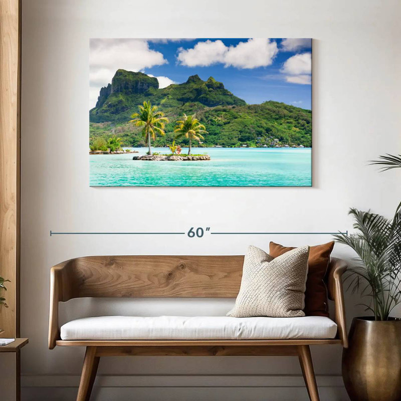 Gillard Bora Bora Tiki Islet, H 30 po x l 45 po