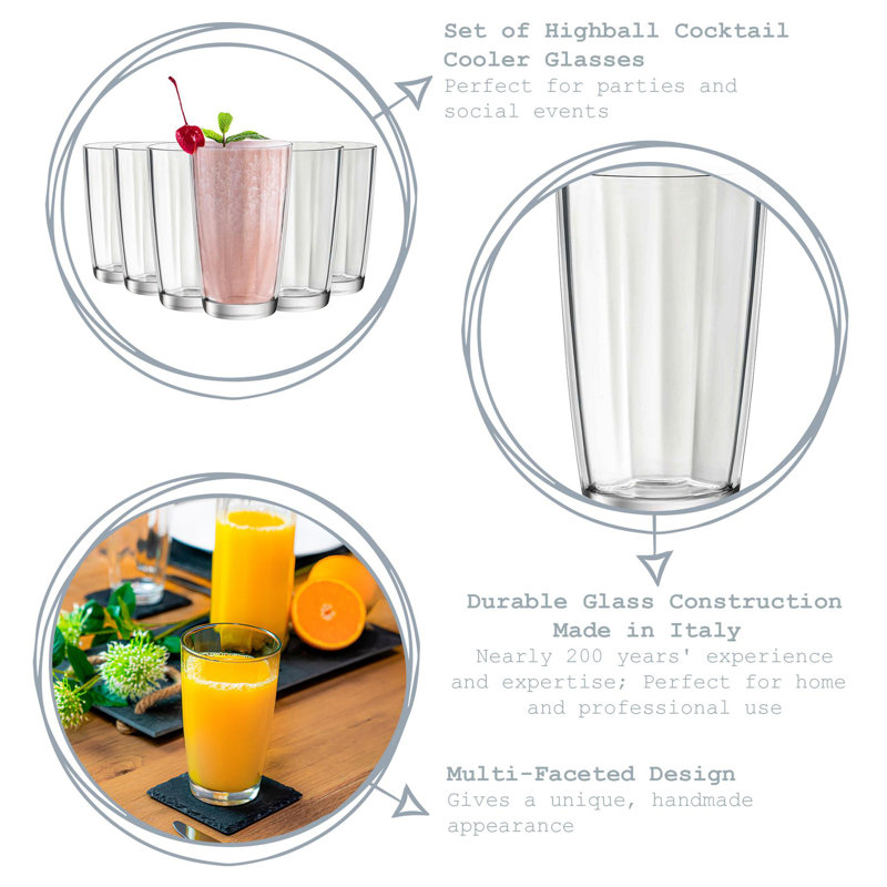 Pulsar Highball Glasses - 470ml, 6
