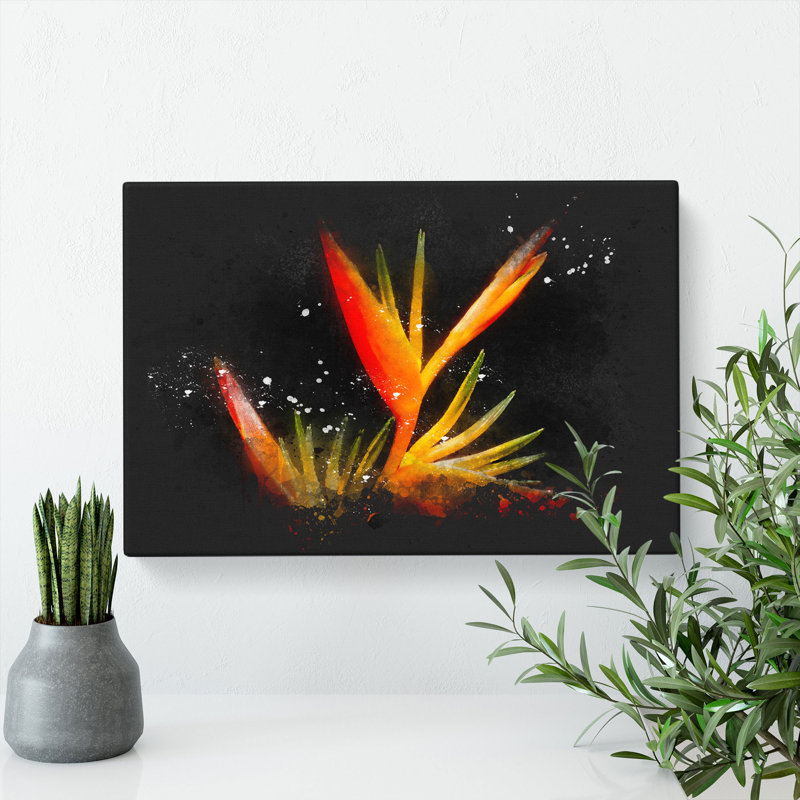 Bird of Paradise Flower - Wrapped Canvas, 35cm H x 50cm W x 3cm D