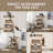 Totnes  3-Tier Cat Tree Tower; Cat Condo with Perch; Sturdy Cat Towers for Large Cats Indoor-1828865270