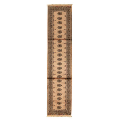 Hand Knotted Wool Area Rug in Beige