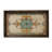 Set of 2 Decorative Wooden Trays with Mediterranean-Inspired Paper Inlay Patterns