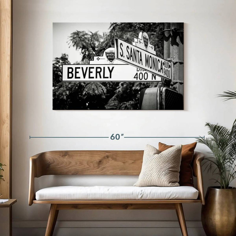 Plaque de rue Nicci, Californie, LA, H 30 po x l 45 po