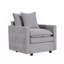 Fauteuil de lecture en tissu Chenille-1923209533